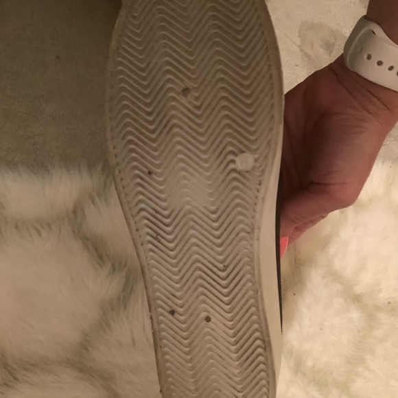 Black canvas slip on platform runners - Picture 2 of 3